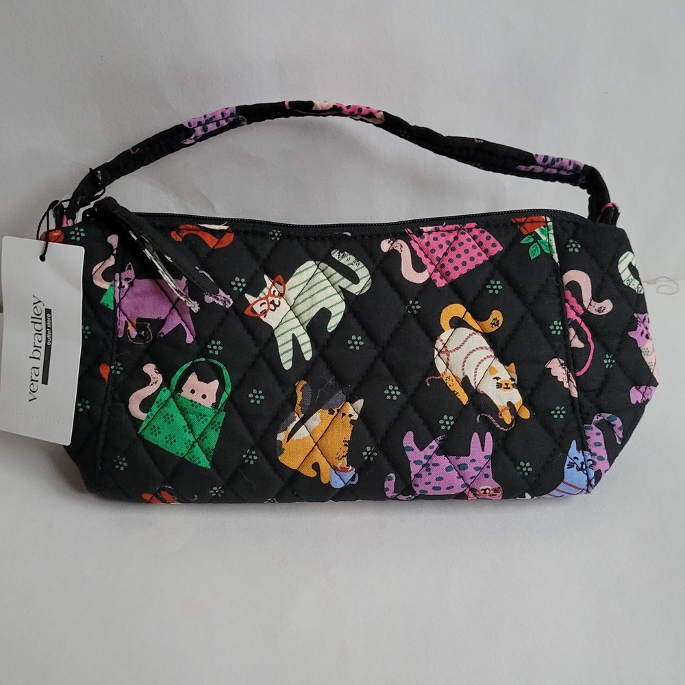 Vera Bradley Multicolor Cat Print Crossbody Bag